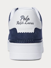 Polo Ralph Lauren Blue Masters Court Suede Trainers - Image 3 of 5