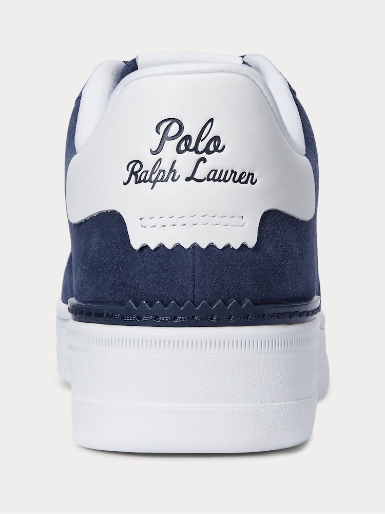 Polo Ralph Lauren Blue Masters Court Suede Trainers - Image 3 of 5