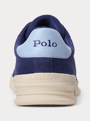 Polo Ralph Lauren Blue Heritage Court Suede Trainers - Image 4 of 4