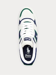 Polo Ralph Lauren White Masters Court Contrast Suede Trainers - Image 4 of 5