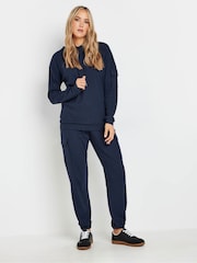 Long Tall Sally Blue Ribbed Cargo Joggers - Image 1 of 5