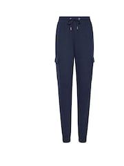 Long Tall Sally Blue Ribbed Cargo Joggers - Image 5 of 5