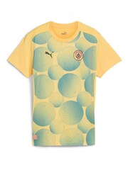 Puma Grey Womens Manchester City Prematch Short Sleeve Jersey - Image 2 of 3