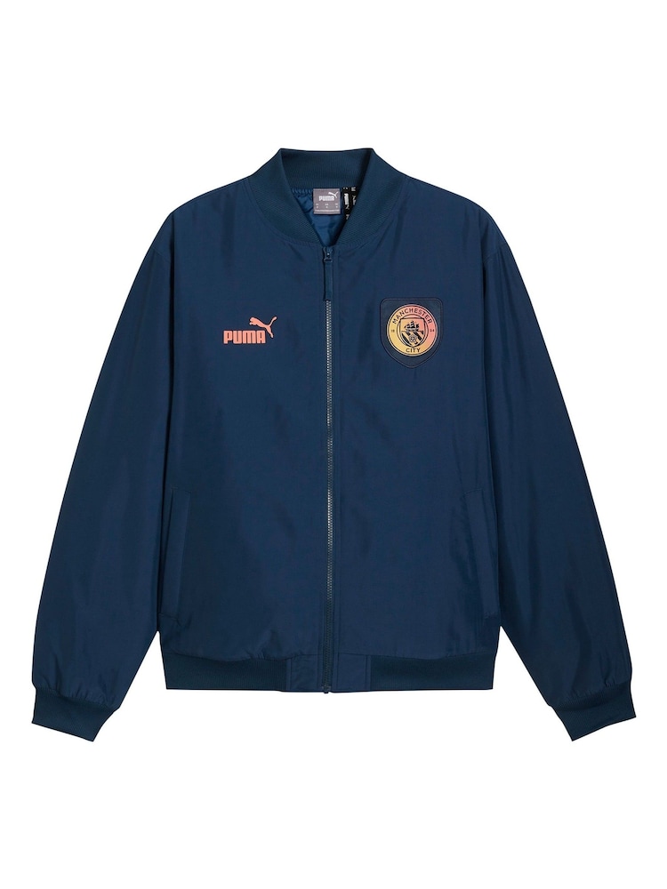 Puma Blue x NG Manchester City Bomber Jacket - Image 3 of 3 Puma Blue x NG Manchester City Bomber Jacket - Image 3 of 3