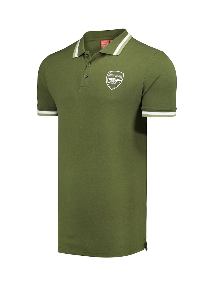 Fanatics Green Arsenal Tipped Polo Shirt - Image 3 of 3 Fanatics Green Arsenal Tipped Polo Shirt - Image 3 of 3