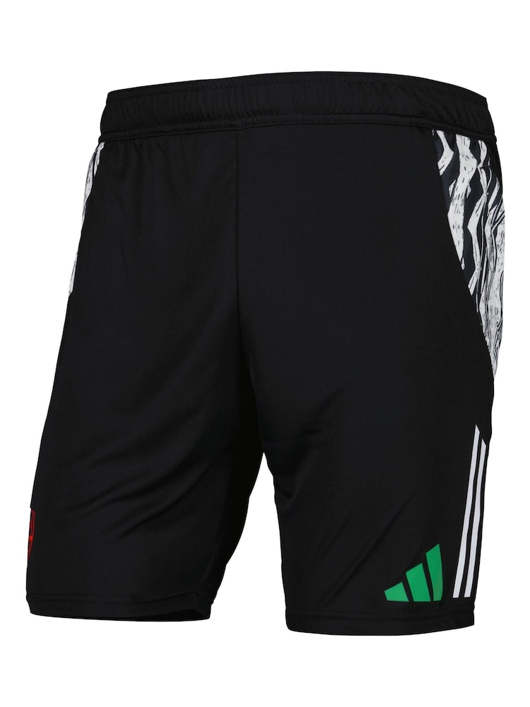 adidas Black Arsenal European Training Shorts - Image 2 of 3