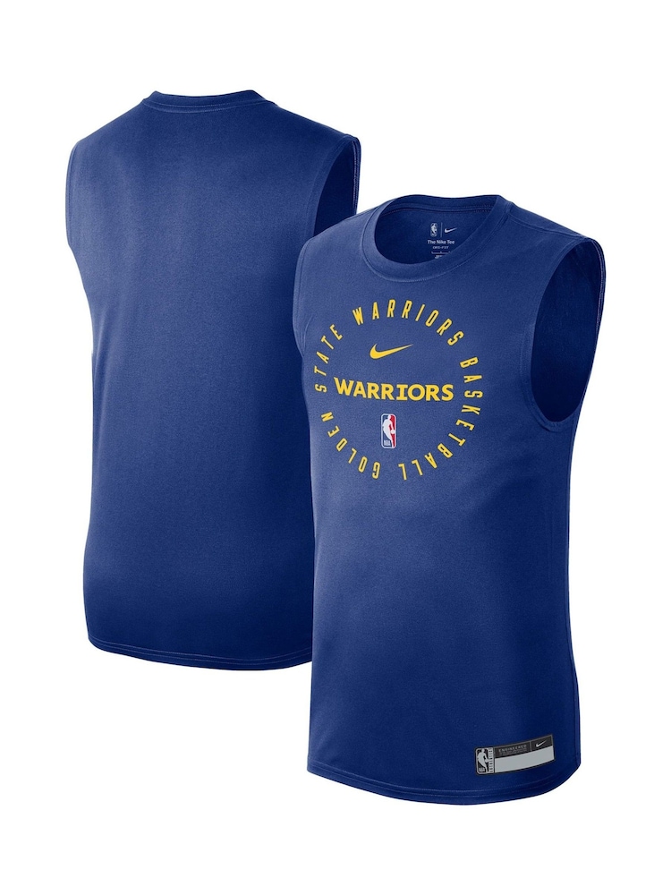 Fanatics Blue NBA Golden State Warriors Practice Sleeveless Top - Image 1 of 3