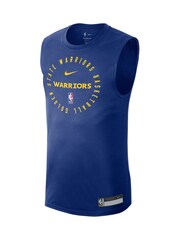 Fanatics Blue NBA Golden State Warriors Practice Sleeveless Top - Image 2 of 3