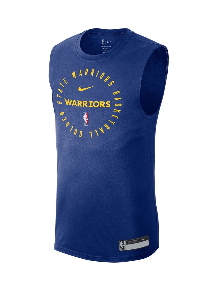 Fanatics Blue NBA Golden State Warriors Practice Sleeveless Top - Image 2 of 3