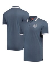 Fanatics Grey Arsenal Tipped Polo Shirt - Image 1 of 3