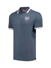 Fanatics Grey Arsenal Tipped Polo Shirt - Image 2 of 3