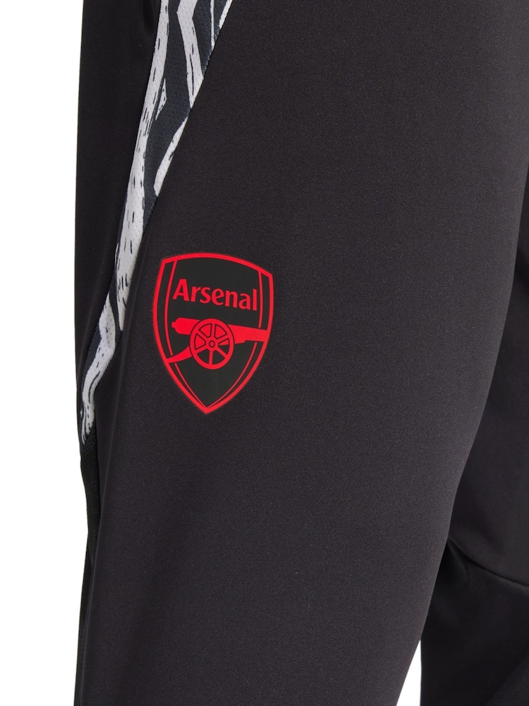adidas Black Arsenal European Training Trousers - Image 3 of 3