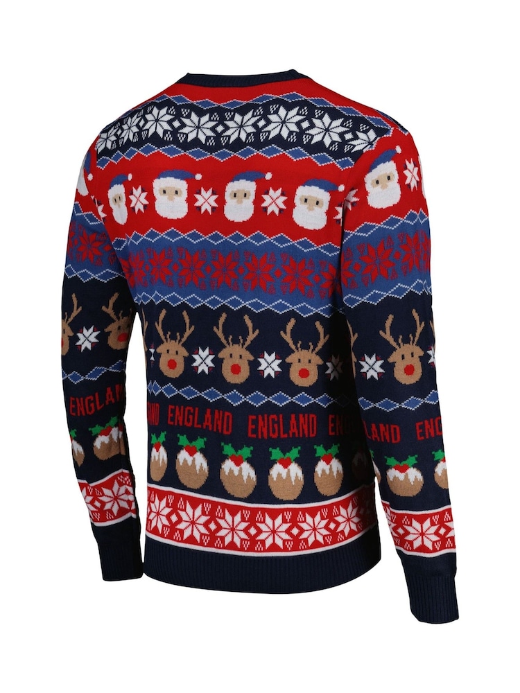 Fanatics Adults Red England Christmas Jumper - Image 3 of 3 Fanatics Adults Red England Christmas Jumper - Image 3 of 3