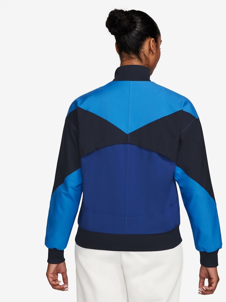 Nike Blue Womens Chelsea Anthem Jacket - Image 2 of 2 Nike Blue Womens Chelsea Anthem Jacket - Image 2 of 2