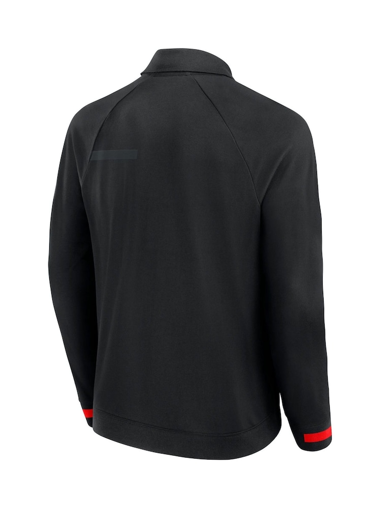 Formula 1 Iconic Long Sleeve 100% Cotton Black Polo Shirt - Bild 3 von 3
