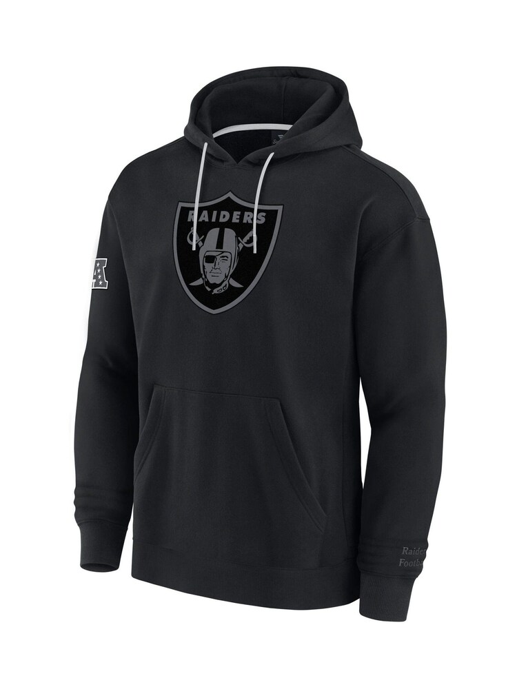 Fanatics NFL Las Vegas Raiders Elements Fleece Pullover Black Hoodie - Image 2 of 3