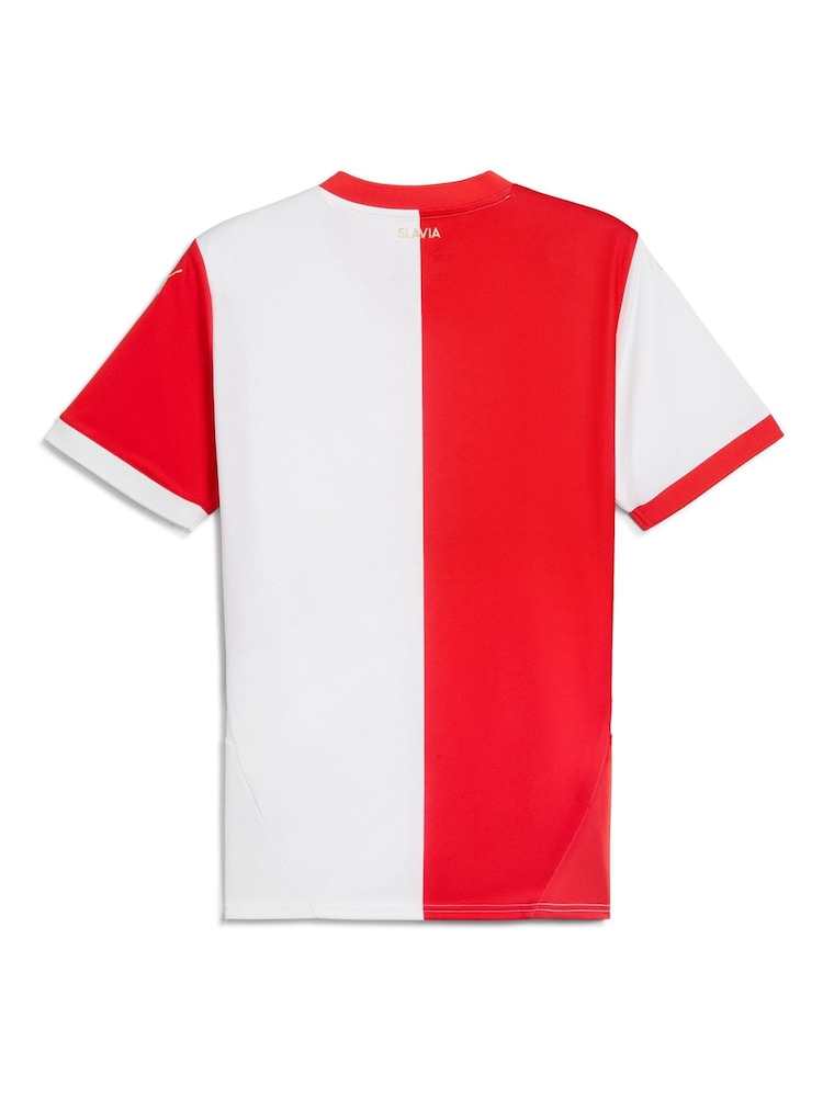 Puma Red Slavia Prague Home Football Shirt 2024-25 - Image 2 of 2
