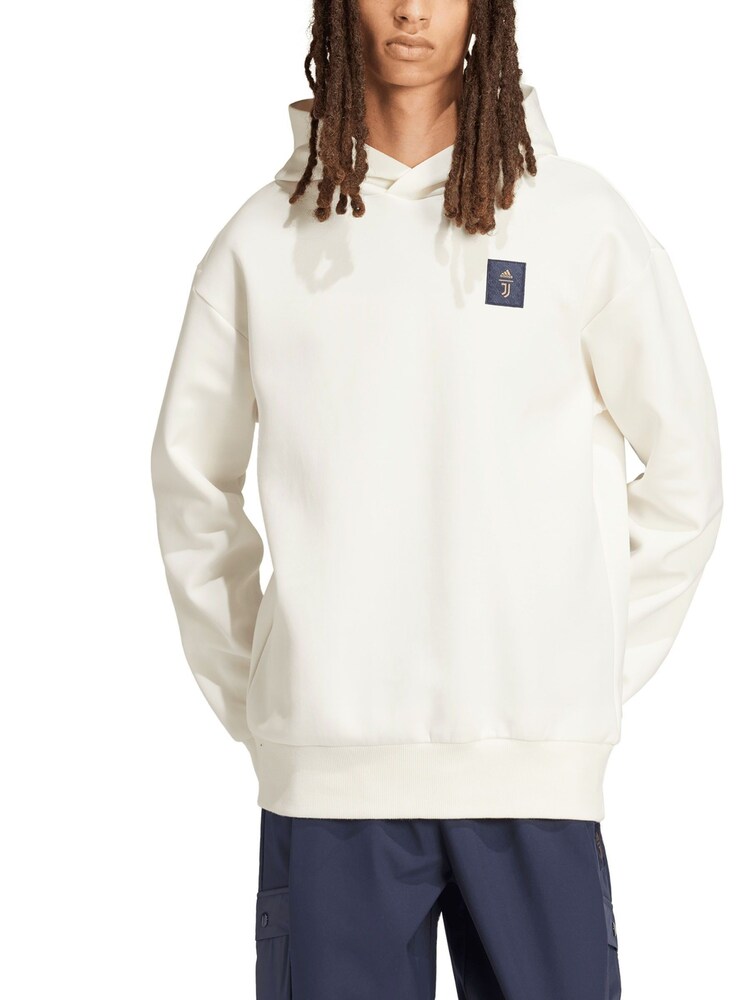 adidas White Juventus SZN Full Zip Hoodie - Image 1 of 3