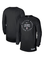 Fanatics NBA Boston Celtics Long Sleeve Practice Black Top - Image 1 of 3