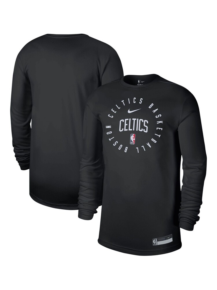 Fanatics NBA Boston Celtics Long Sleeve Practice Black Top - Image 1 of 3