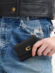 COACH Black Leather Essential Card Holder Wallet - Image 4 of 4