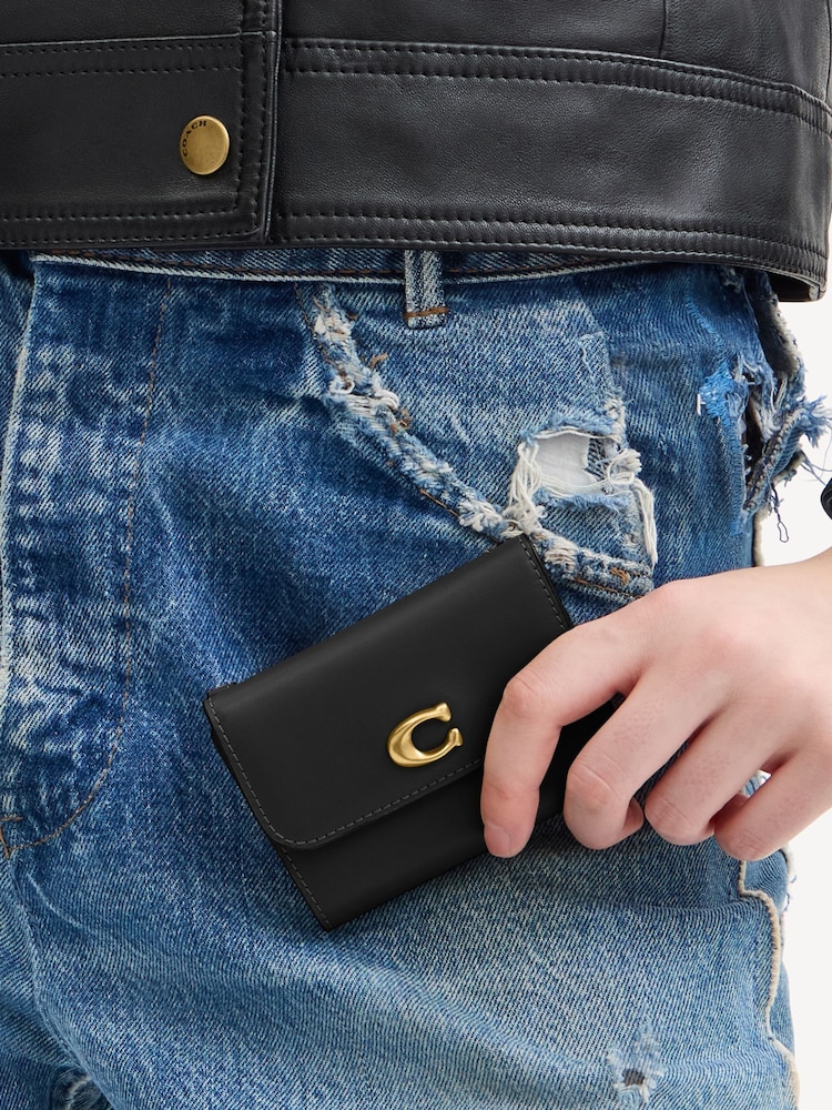 COACH Black Leather Essential Card Holder Wallet - Image 4 of 4