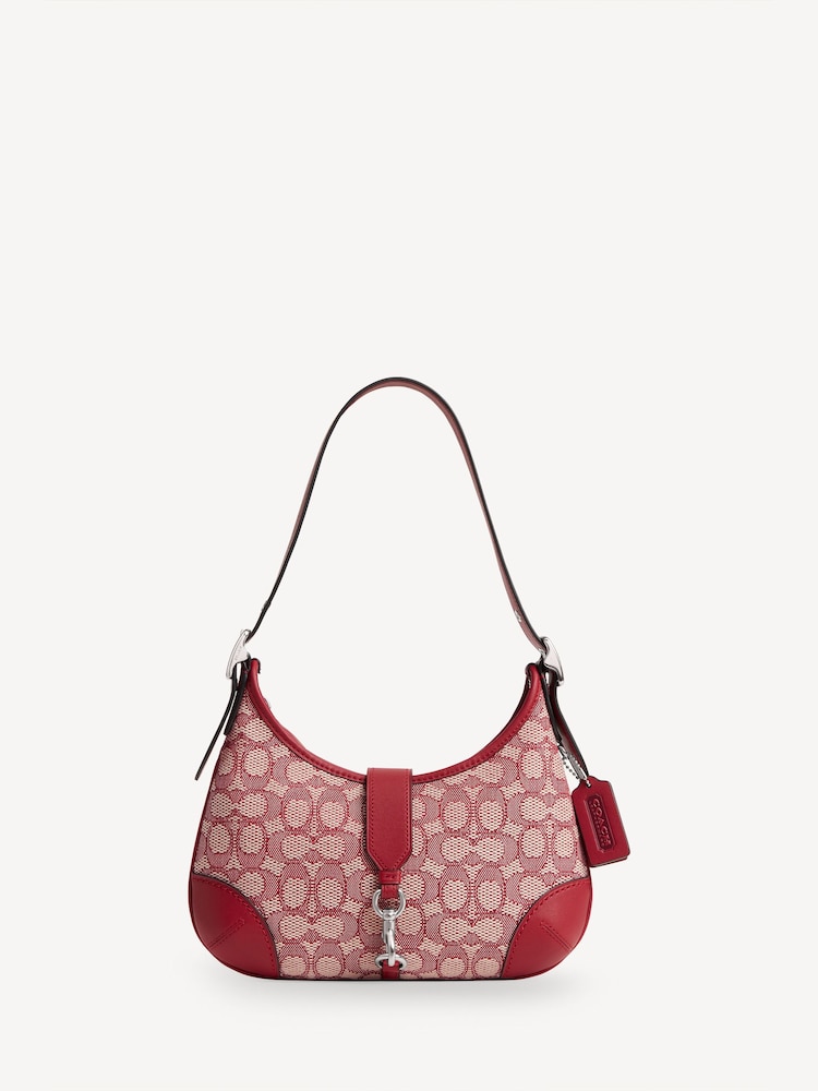 COACH Ruby Ivory Hamptons Hobo Bag In Signature Textile Jacquard - Image 1 of 6