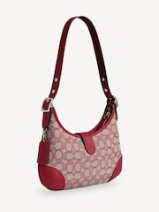 COACH Ruby Ivory Hamptons Hobo Bag In Signature Textile Jacquard - Image 4 of 6