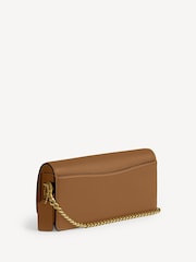 COACH Brown Evie Leather Long Wallet On Chain - Image 5 of 7