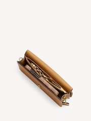 COACH Brown Evie Leather Long Wallet On Chain - Image 6 of 7
