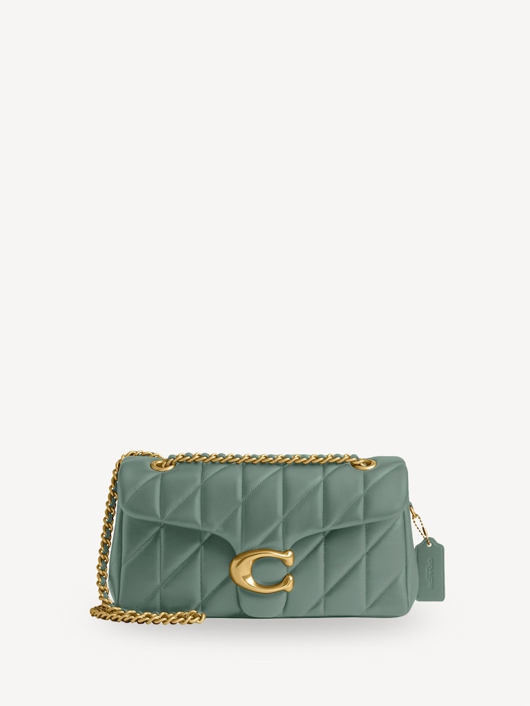COACH Green Quilted Tabby 26 Shoulder Bag With Chain - Image 1 of 7