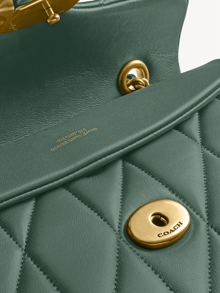 COACH Green Quilted Tabby 26 Shoulder Bag With Chain - Image 7 of 7
