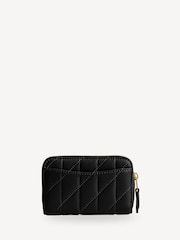COACH Black Quilted Pillow Leather Zip Around Card Case - Image 2 of 3