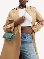 COACH Green Evie Leather Long Wallet On Chain - Image 4 of 6