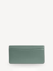COACH Green Evie Leather Long Wallet On Chain - Image 5 of 6