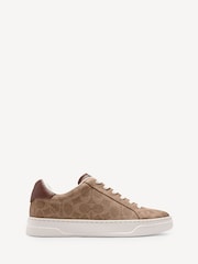 COACH Brown High Line Leather Trainers - Image 1 of 6