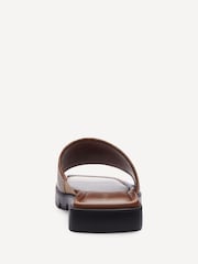 COACH Brown Florence Leather Sandals - Image 6 of 7