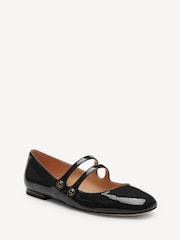 COACH Black Winley Leather Mary Jane Shoes - Image 2 of 8