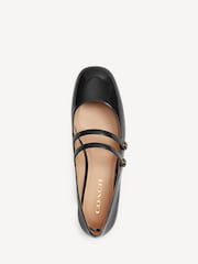 COACH Black Winley Leather Mary Jane Shoes - Image 4 of 8