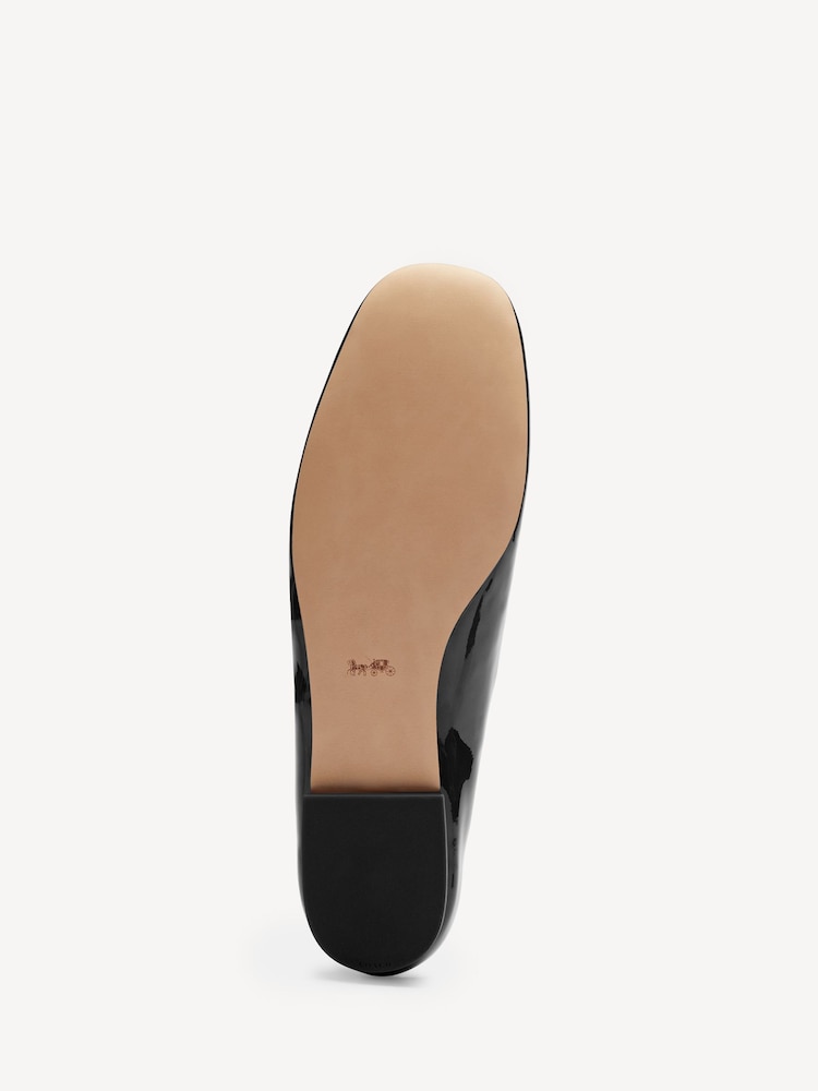 COACH Black Winley Leather Mary Jane Shoes - Image 5 of 8
