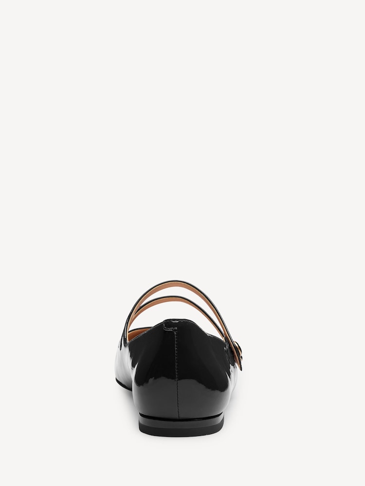 COACH Black Winley Leather Mary Jane Shoes - Image 6 of 8