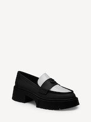 COACH Black/White Leah Platfrom Loafers - Image 2 of 6