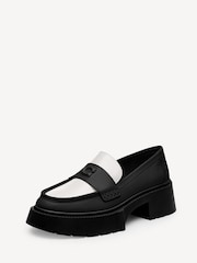 COACH Black/White Leah Platfrom Loafers - Image 3 of 6