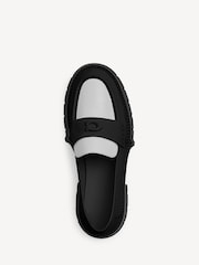 COACH Black/White Leah Platfrom Loafers - Image 4 of 6