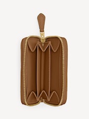 COACH Brown Quilted Pillow Leather Zip Around Card Case - Image 3 of 3