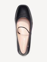 COACH Black Emilia Leather Mary Jane Shoes - Image 4 of 6