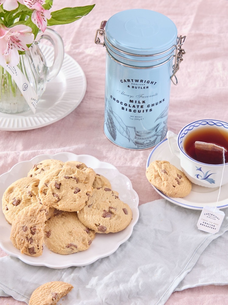 Cartwright & Butler Milk Chocolate Chunk Biscuits in Tin - Image 1 of 4