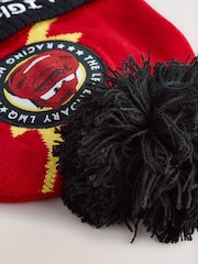 Character Black Disney Cars Lightning McQueen Winter Hat And Gloves Set - Image 3 of 4