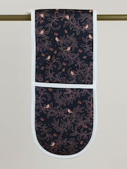 Avalon Home Blue Navy Robins Oven 100% Cotton Gloves - Image 2 of 5
