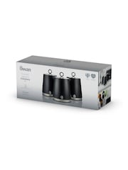Swan Black Serenity Set of 3 Kitchen Storage Canisters - Image 11 of 11